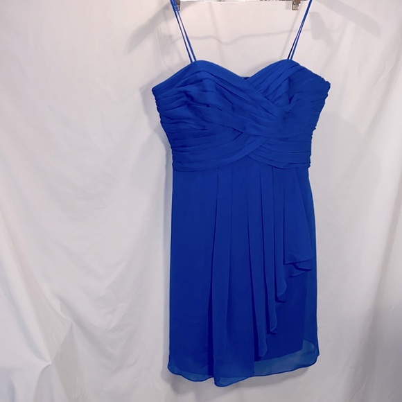 Royal Blue Cocktail Dress - Size 16 - Picture 1 of 9